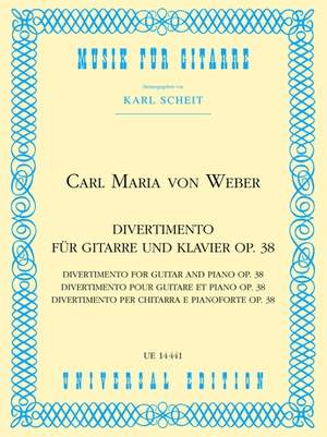 Divertimento, Op. 38, Guitar/Pf - Carl Maria Von Weber (Scheit)