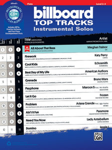 Billboard Top Tracks Instrumental Solos Bk/CD - Flute