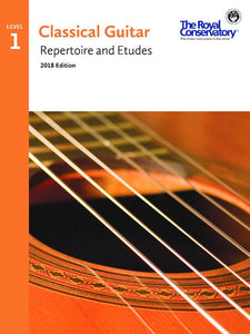 Classical Guitar 2018 Edition: Repertoire and Etudes, Level 1