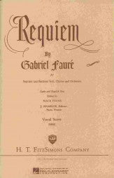 Requiem (Gabriel Faure)  SATB Vocal Score, ed. Mack Evans