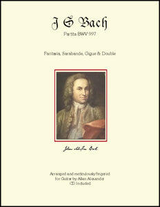 Partita BWV 997 -  J.S. Bach arr. Alexander Bk/CD