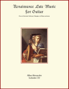 Renaissance Lute Music for Guitar Book/CD?Tab Insert - Allan Alexander