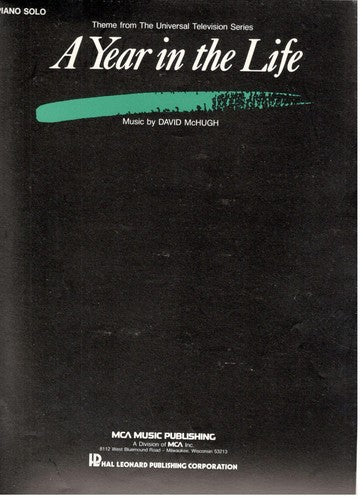 A Year in the Life (Theme from the T.V. Series) - David McHugh, Piano Solo (OUT OF PRINT)