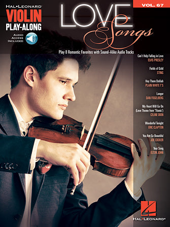 Love Songs Violin Play-Along Volume 67 Bk/ Audio Online