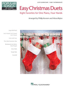 XMAS - Easy Christmas Duets - Eight (8) Late Elementary / Early Intermediate Favorites arr. Keveren and Rejino - Piano Duet (1 Piano 4 Hands) - Hal Leonard Student Piano Library Popular Songs