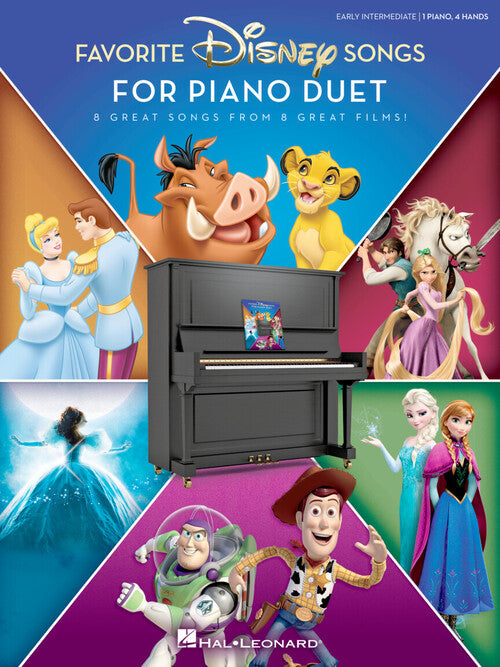 Disney - Favorite Disney Songs - Eight (8) Great Songs - Early Intermediate - Piano Duet (1 Piano 4 Hands)