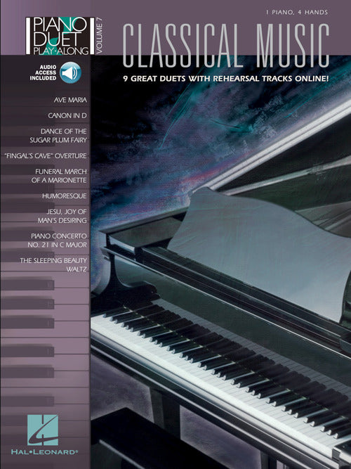 Classical Music - Nine (9) Great Duets - Piano Duet w/CD (1 Piano 4 Hands) - Piano Duet Play-Along Volume 7