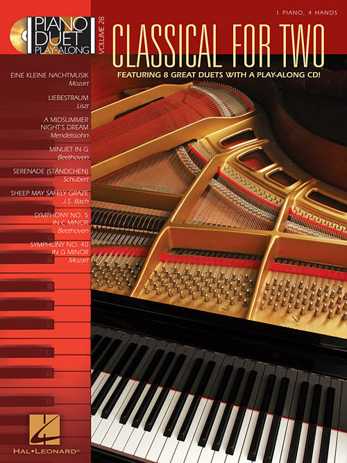 Classical for Two - Eight (8) Great Duets  - Piano Duet Play-Along Volume 28 - Piano Duet w/CD (1 Piano 4 Hands)