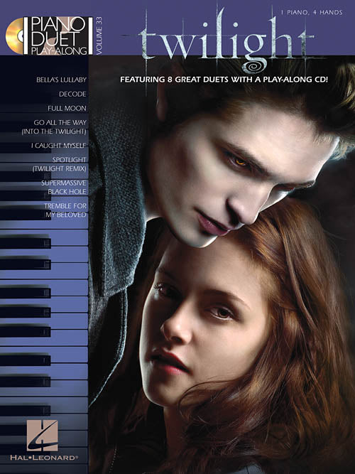 Twilight - Eight (8) Great Duets - Piano Duet w/CD (1 Piano 4 Hands) - Piano Duet Play-Along Volume 33 (POP)