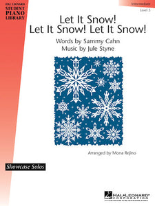 Let It Snow! Let It Snow! Let It Snow! arr. Mona Rejino in F Major- Intermediate Piano Solo Sheet w/Lyrics (OUT OF PRINT)