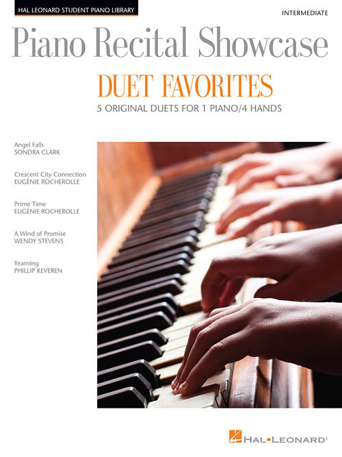 Piano Recital Showcase Duet Favorites - Five (5) Original Intermediate Duets - Piano Duet (1 Piano 4 Hands) - Hal Leonard Student Piano Library