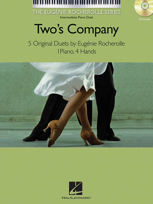 Rocherolle, Eugenie - Two's Company - Five (5) Original Intermediate Duets - Piano Duet w/CD (1 Piano 4 Hands)