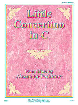 Peskanov, Alexander - Little Concertino in C - Mid-Elementary - Piano Duet Sheet (1 Piano 4 Hands) (POP)