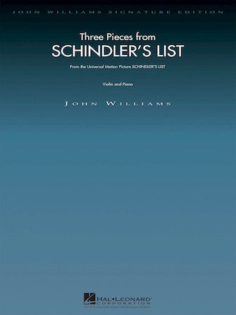 Williams, John - Three (3) Pieces from Schindler's List - Theme // Jewish Town (Krakow Ghetto - Winter '41) // Remembrances  - Violin & Piano