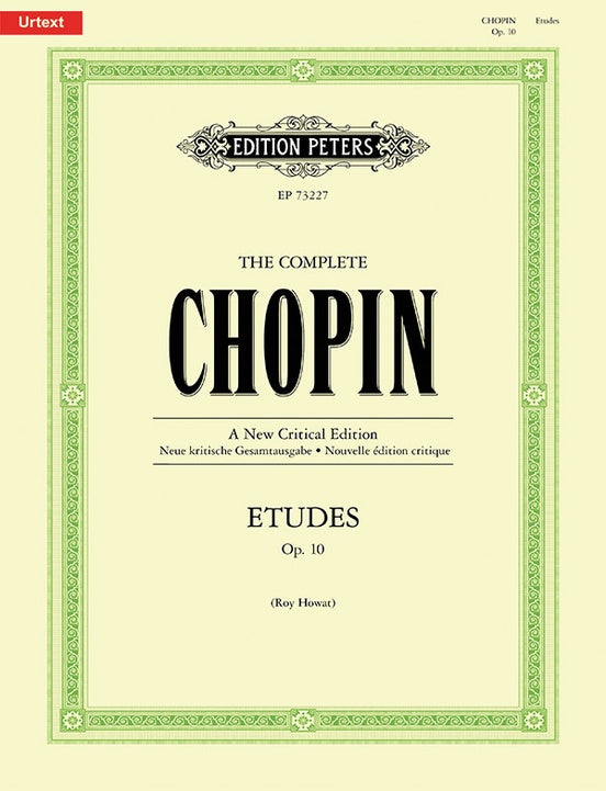 Chopin - Etudes, Op. 10 for Piano ed. Roy Howat URTEXT