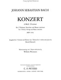 Bach - Concerto in D minor, BWV 1043 ed. David Oistrakh & Wilhelm Weismann - Violin Ensemble Duet: Two (2) Violins & Piano - Score & Parts