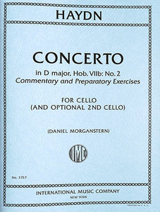 Haydn, Joseph - Cello Concerto No. 1 in C Major, Hob. VIIb:1 (Op. 101) - Solo Part w/Opt. 2nd Cello by Daniel Morganstern - Includes Commentary and Preparatory Exercises - Cello Solo