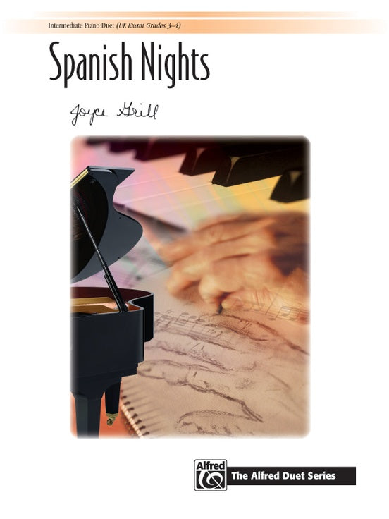 Grill, Joyce - Spanish Nights - Intermediate - Piano Duet Sheet (1 Piano 4 Hands) - Alfred Duet Series