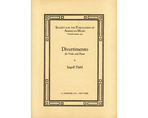 Divertimento For Viola and Piano - Ingolf Dahl