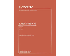 Concerto For Solo Percussionist and Orchestra, Percussion solo and Piano - Robert Suderburg