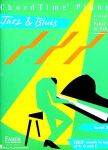 ChordTime Jazz & Blues Level 2B Faber Piano Adventures Book