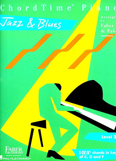 ChordTime Jazz & Blues Level 2B Faber Piano Adventures Book