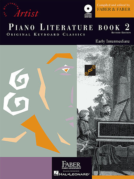 Piano Literature - Book 2 Developing Artist Original Keyboard Classics Faber Piano Adventures Book/Audio Access