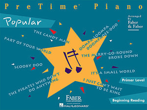 PreTime Popular Primer Level Faber Piano Adventures Book