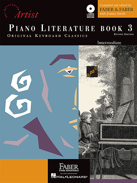 Piano Literature - Book 3 Developing Artist Original Keyboard Classics compiled by Faber & Faber Faber Piano Adventures Book/Audio Access