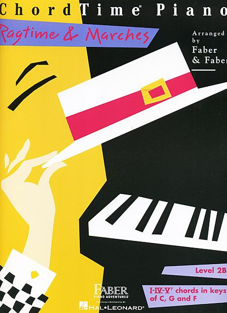 ChordTime Ragtime & Marches Level 2B Faber Piano Adventures Book