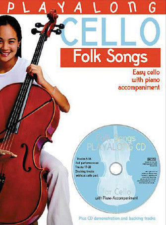 Folk Songs (Playalong Cello) - Easy Cello with Piano Accompaniment arr. David Gedge - Cello & Piano w/CD