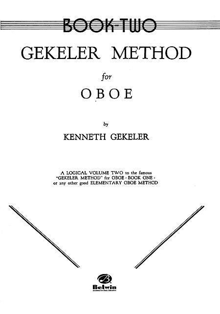 Gekeler Method for Oboe, Book II