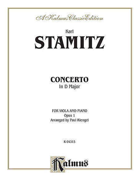 Stamitz - Concerto in D Major, Op. 1 for Viola and Piano (Klengel)