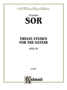 Sor - Twelve Etudes for the Guitar, Op. 29