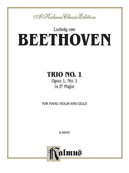 Beethoven - Piano Trio No. 1 - Op. 1, No. 1 in Eb for Piano, Violin and Cello