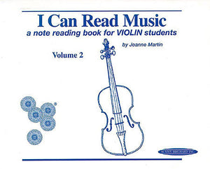 I Can Read Music, Volume 2  (VIOLIN) - Joanne Martin