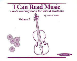 I Can Read Music, Volume 2 for Viola - Joanne Martin