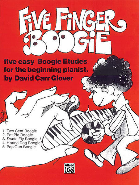 Glover, David Carr - Five Finger Boogie - Five (5) Easy Boogie Etudes for the Beginning Pianist