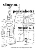 Persichetti, Vincent - Serenade No. 8 - Late Intermediate - Piano Duet Sheet (1 Piano 4 Hands)