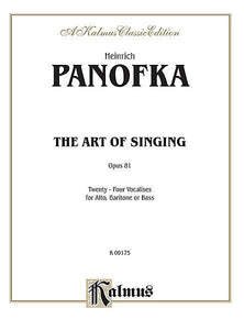 The Art of Singing; 24 Vocalises, Op. 81