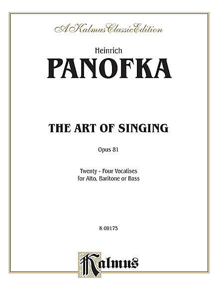 The Art of Singing; 24 Vocalises, Op. 81