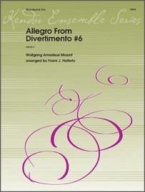 Mozart - Allegro from Divertimento #6 arr. Halferty for Flute, Oboe (Cl.) and Clarinet