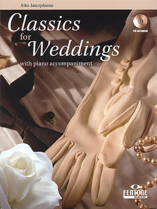 Classics for Weddings Alto Saxophone Book/CD Packs Fentone Instrumental Books Alto Sax