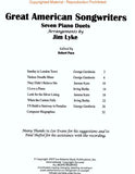 Great American Songwriters - Gershwin, Kern, Berlin - Seven (7) Piano Duets arr. Jim Lyke - Late Elementary - Piano Duet w/CD (1 Piano 4 Hands)