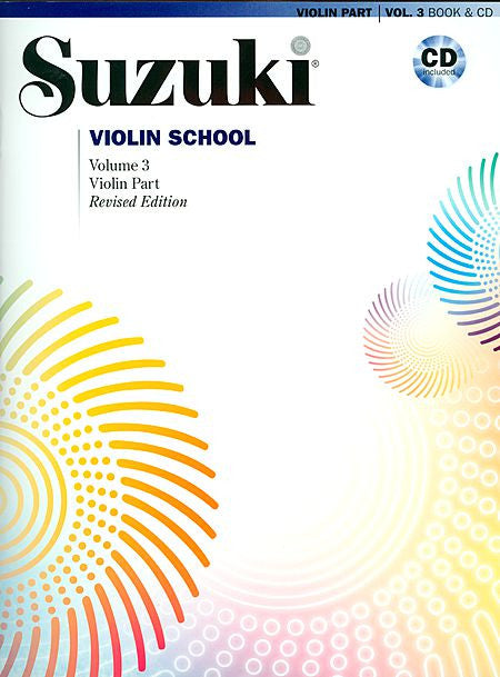 Suzuki Violin School, Violin Part & CD, Volume 3 (Revised) - By Shinichi Suzuki / violin perf. Hilary Hahn / accomp. perf. Natalie Zhu