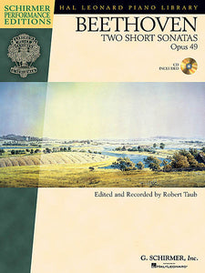 Beethoven - Two Short Sonatas, Opus 49 (ed. Robert Taub) Schirmer Performance Editions Schirmer Performance Editions Book/CD Pack