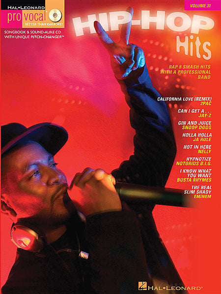 Hip-Hop Hits Pro Vocal Men's Edition Volume 31 Book/CD Pack (OUT OF PRINT)