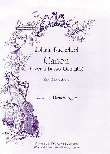 Canon (Over A Basso Ostinato) for Piano Solo  D MAJOR - Johann Pachelbel / Denes Agay