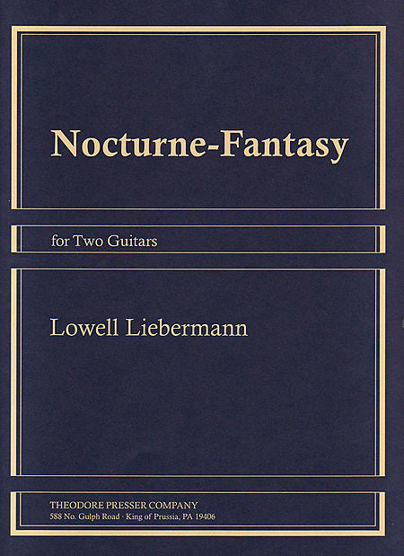 Nocturne-Fantasy For Two Guitars - Lowell Liebermann