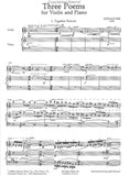 Erb, Donald - Three (3) Poems - Together Forever // Toccata // Poem - Violin & Piano